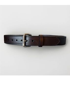 CC Filson 1 1/2” Double Bridle Leather Belt USA | Sz 32 | Drk Brown